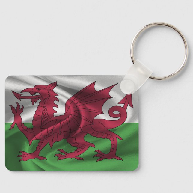 Wales Flag Keychain (Front)
