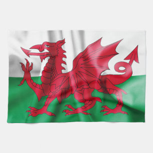 Wales Flag Kitchen Towel