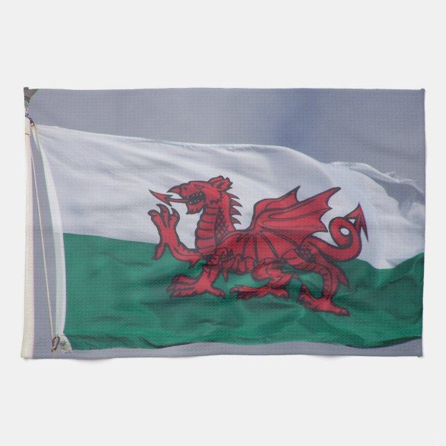 Wales flag kitchen towels (Horizontal)