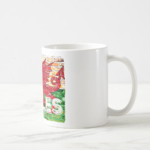Wales Flag on Brick Coffee Mug