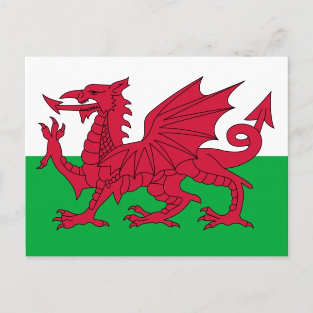 wales flag postcard (Front)