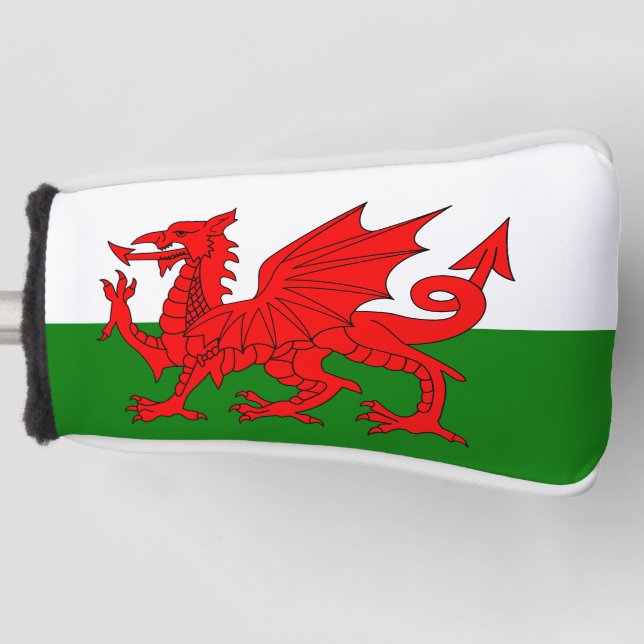  Wales flag Welsh red dragon Golf Head Cover (Front)