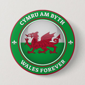 Wales Forever 3 Inch Round Button