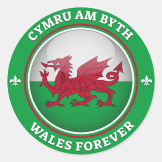 Wales Forever Classic Round Sticker