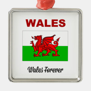 Wales Forever Metal Ornament