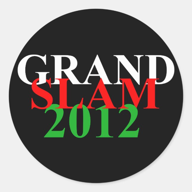 wales grand slam 2012 sticker words (Front)