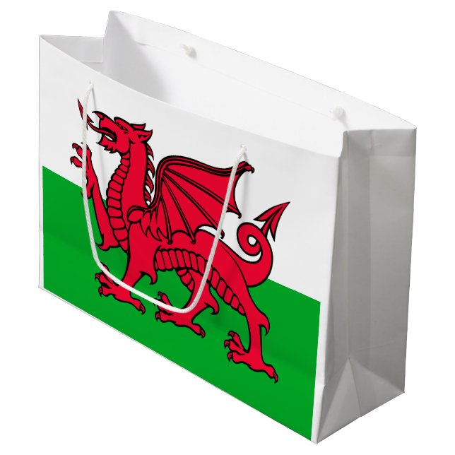 Wales Large Gift Bag (Front Angled)
