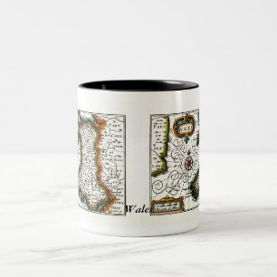 Wales Map and/or Flag Two-Tone Coffee Mug