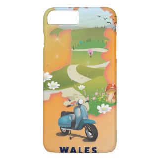 Wales map vintage travel poster Case-Mate iPhone case