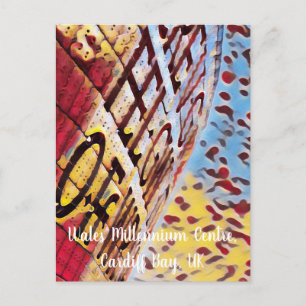 Wales Millennium Center Cardiff UK Digital Art Postcard