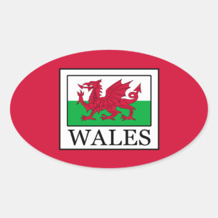 Wales Oval Sticker