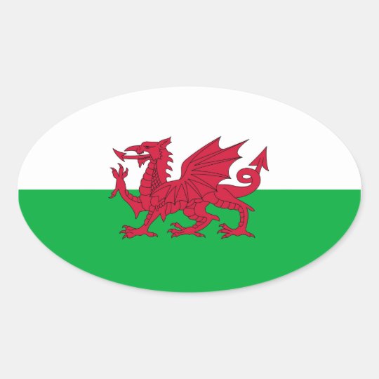 WALES OVAL STICKER