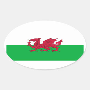 WALES OVAL STICKER