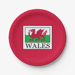 Wales Paper Plate