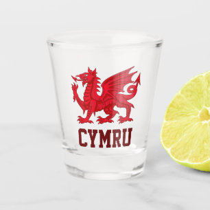 Wales Red Dragon (Y Ddraig Goch) Shot Glass