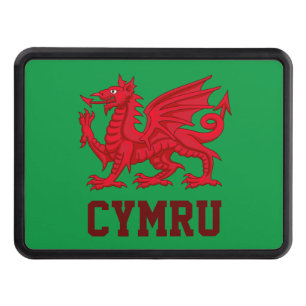 Wales Red Dragon (Y Ddraig Goch) Trailer Hitch Cover