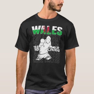 Wales Table Tennis Support Welsh Ping Pong Team T-Shirt