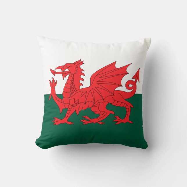 Wales Throw Pillow (Front)