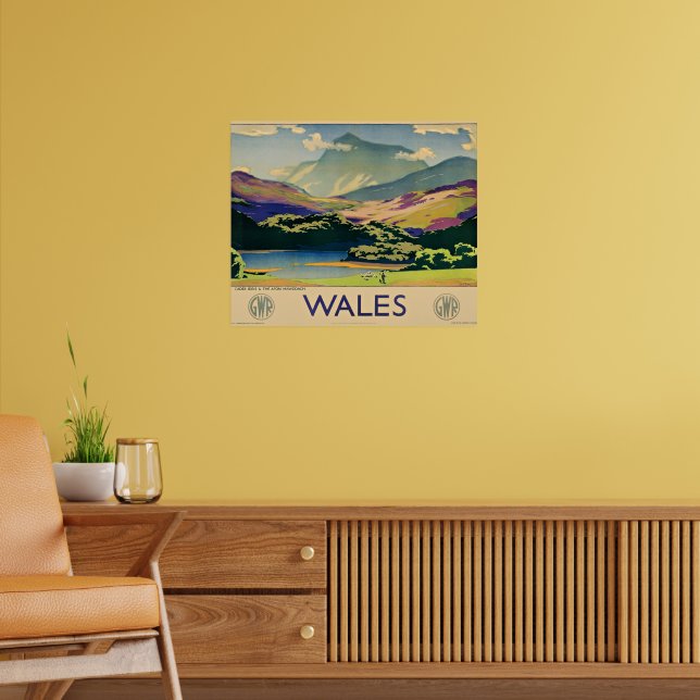 Wales travel poster (Living Room 2)