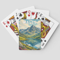 Wales United Kingdom Illustration Travel Art Retro