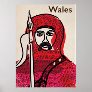 Wales vintage travel poster