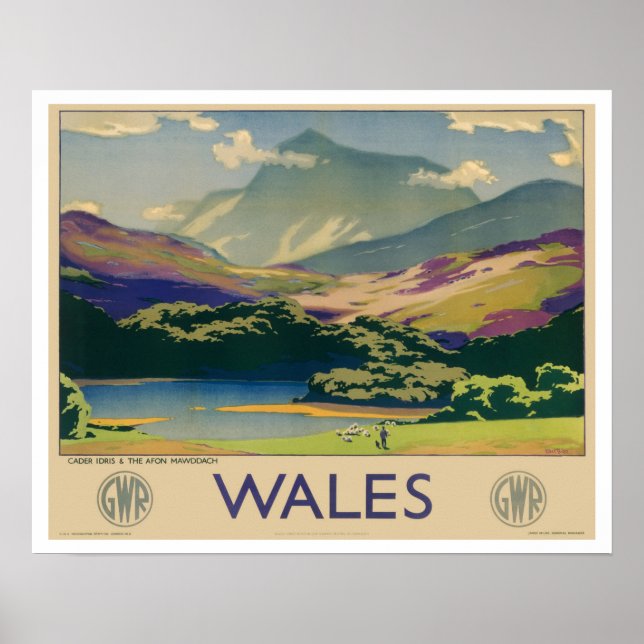 Wales Vintage Travel Poster (Front)