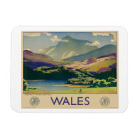 Wales Vintage Travel Poster