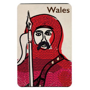 Wales vintage travel poster magnet