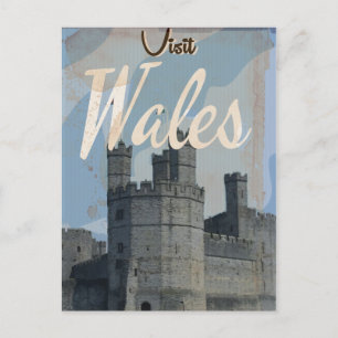 Wales Vintage travel poster Postcard