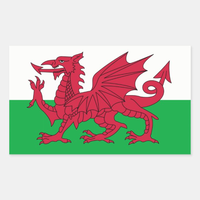 Wales/Welsh Flag - United Kingdom Sticker (Front)