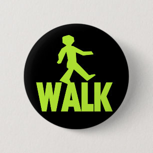 WALK 2 INCH ROUND BUTTON