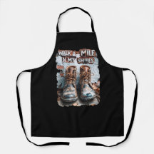 Walk a Mile in My Shoes – Inspirational Rustic