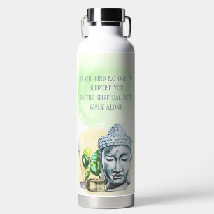 Walk Alone Watercolor Water Bottle