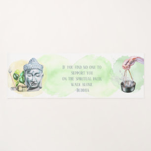 Walk Alone Watercolor Yoga Mat