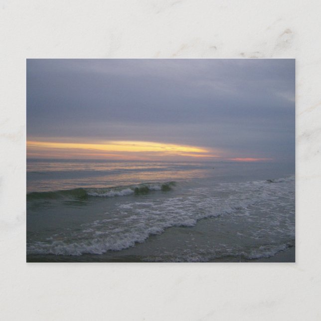 Walk along Oak Island, NC Postcard (Front)
