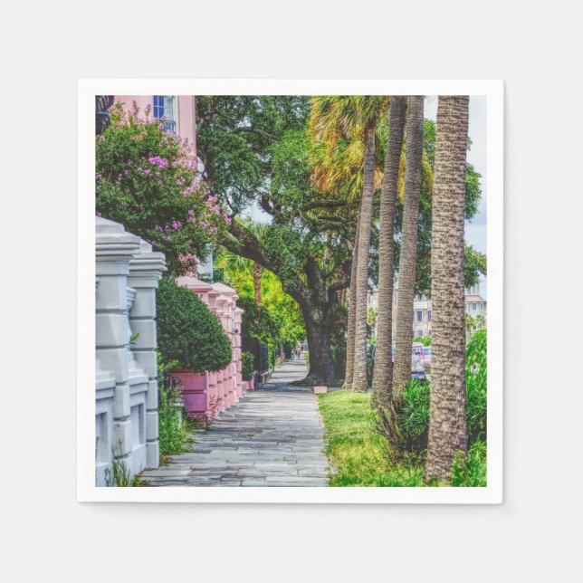 Walk Along Rainbow Row Napkin (Front)