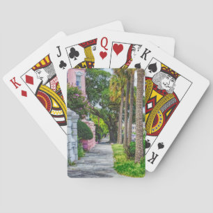 Walk Along Rainbow Row Playing Cards
