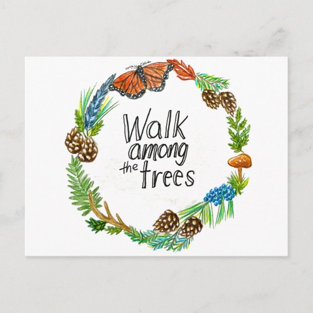 Walk Among the Trees Postcard (Front)
