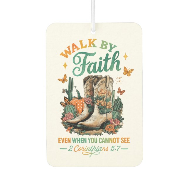 Walk By Faith....  Air Freshener (Front)
