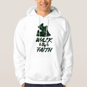 Walk By Faith Bible Quote Men's Hoodie