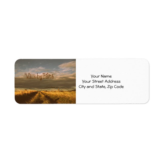 Walk by Faith Bible Verse Scripture (Front)