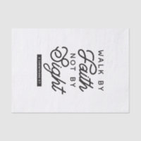 "Walk by Faith" Bible Verse Typography Design