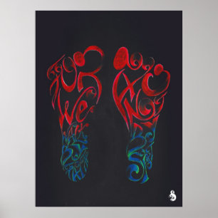 Walk By Faith (black) Poster