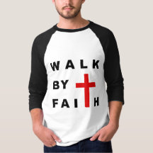 Walk by Faith Christian Cross Bible Quote
