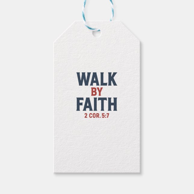 Walk By Faith  Gift Tags (Front)