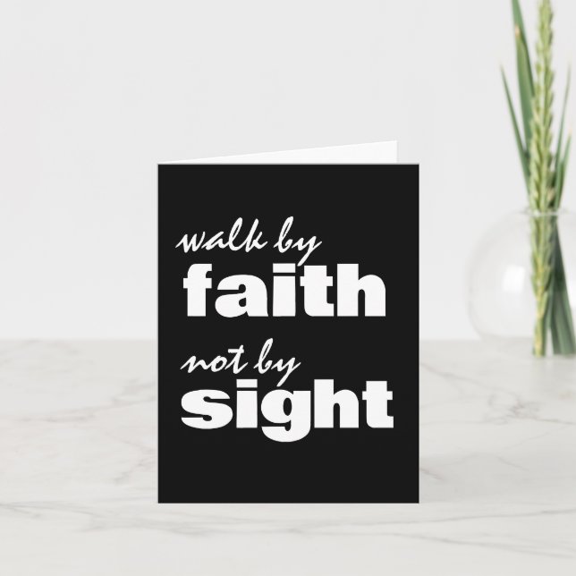 WALK BY FAITH NOT BY SIGHT INVITATION (Front)