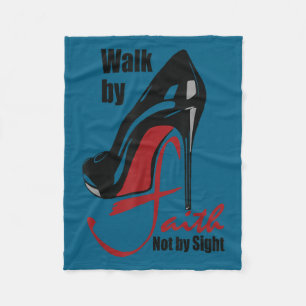 Walk By Faith Not By Sight Motivation Quotes Fleece Blanket