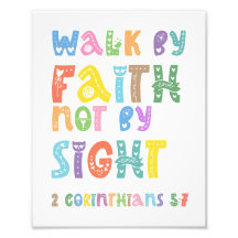 Walk By Faith, Not By Sight, Scripture