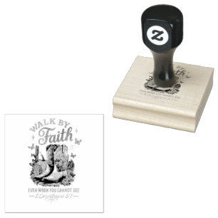 Walk By Faith.... Rubber Stamp