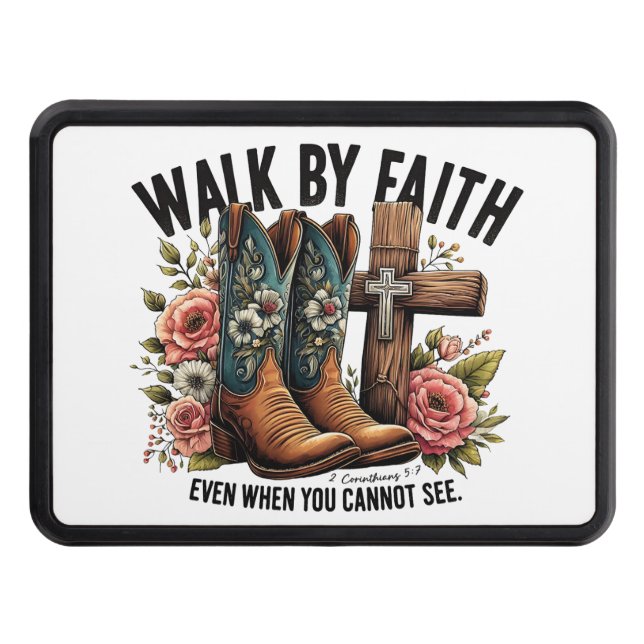Walk By Faith Trailer Hitch Cover (Front)